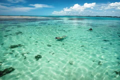 Piscinas naturais de Maragogi em frente ao Grand Oca